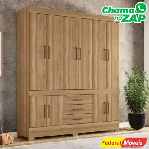 Guarda Roupa com 10 Portas e 3 Gavetas Novo Pronta entrega