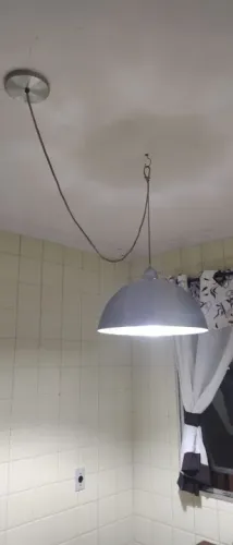 Lustre/Cúpula com canopla de teto em alumínio e lâmpada de LED