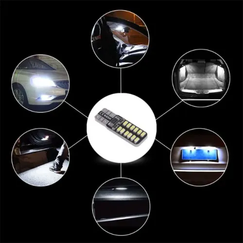  Led Pingão T10 W5w 12v 2 Unid.(24 Smd 4014) Super Brilhante (par)  Arduino COD-CP542 