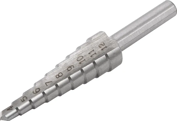 Broca de aço rápido, escalonada, 4 mm a 12 mm, Vonder
