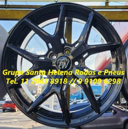 Jogo de Roda Esportivo B.A.R Sampson Aro 17 5x100 VW Golf Polo Fox Audi A3 Subaru em 10x