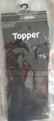 Meião Topper Preto. Tamanho 39 ao 42.