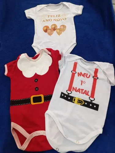 Kit bodys de natal e virada personalizado