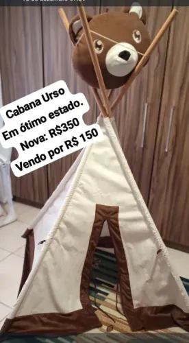 Cabana Urso Toca - Em ótimo estado!