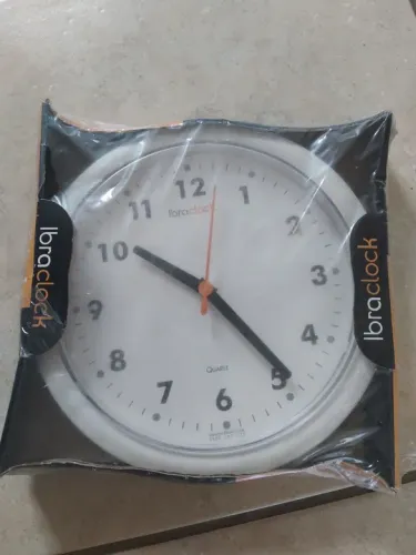 Relógio de parede quartz branco Ibraclock