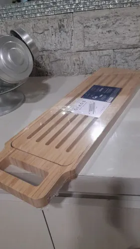 Migalheira bambu cortar pão