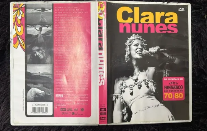 DVD Clara Nunes Os Musicais do Fantástico das décadas de 70/80