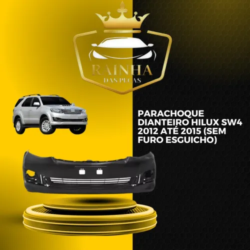 Parachoque Dianteiro Hilux Sw4 2012 até 2015 (Sem Furo Esguicho) - NOVO