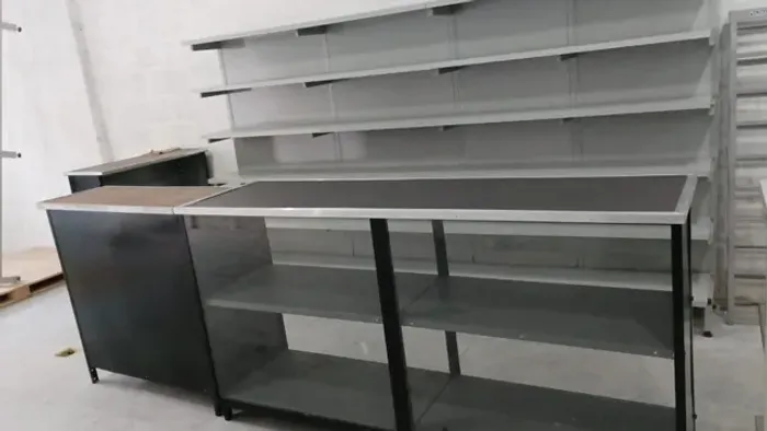 BALCÃO EM AÇO 1.90M(PARCELAMOS ATÉ 10 VEZES FRETE GRATIS) grátis)