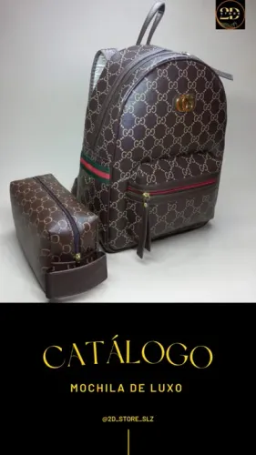 Mochilas de Luxo (Gucci, Louis Vuitton) 