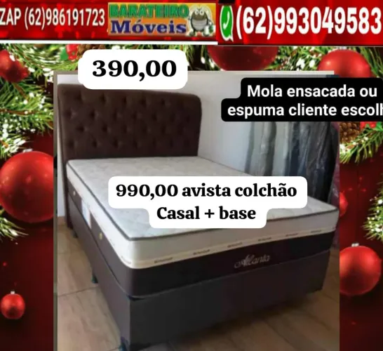 Cama casal- molas ensacadas 