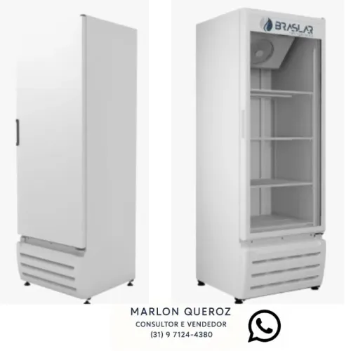 Freezer Congelador Vertical 500L Braslar Novo