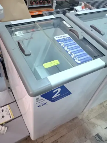 Freezer tampa de vidro 142 litros 