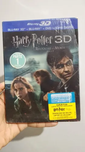 Blu-ray 3D + 2D Harry Potter e as Relíquias da Morte - Parte 1 Lacrado