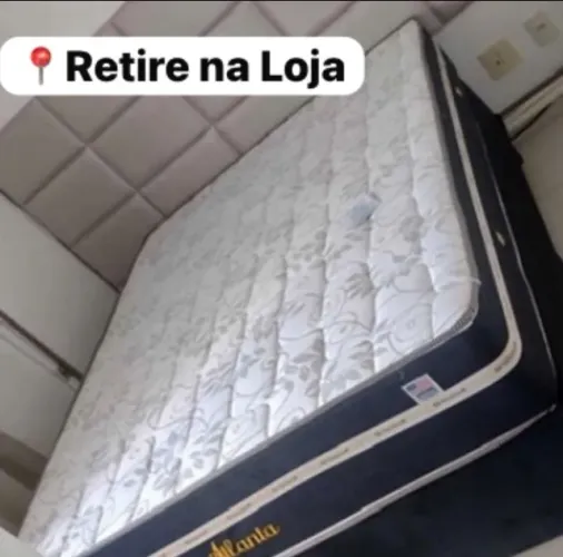 Cama box colchão e base nova