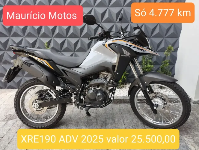 Honda XRE 190 ADV 2025 só 4.777km nova