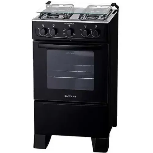 Fogão 4 Bocas Forno 50L Acendimento Manual Mesa de Inox Atlas (SUPER PROMOÇÃO)!