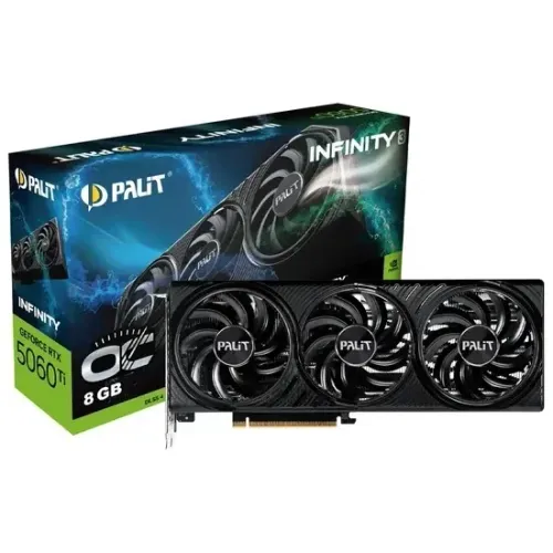 Placa de Vídeo Palit GeForce RTX5060TI Infinity 3 OC 8GB GDDR7 PCI-Express - Nova lacrada!