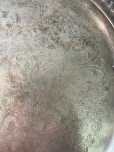 Bandeja de prata antiga