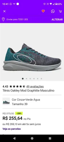 Tênis Oakley casual original 41