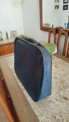 Mala de couro vintage