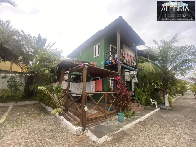 Casa para Venda em Camaçari, Jauá (Abrantes), 2 dormitórios, 2 suítes, 1 banheiro, 2 vagas