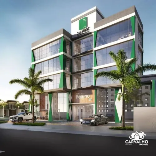Centro Comercial Belluno  Salas Comerciais com Fachada Moderna na Praia Alegre, Penha/SC