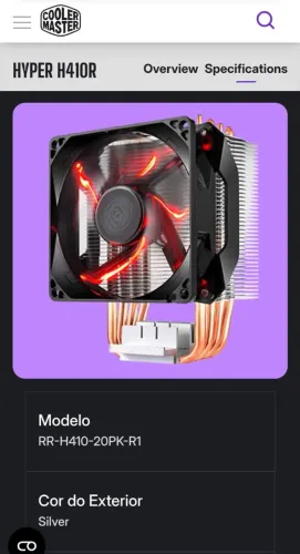 Air Cooler Cooler Master Hyper H410R