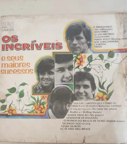 Disco vinil os incríveis e seus maiores sucessos 