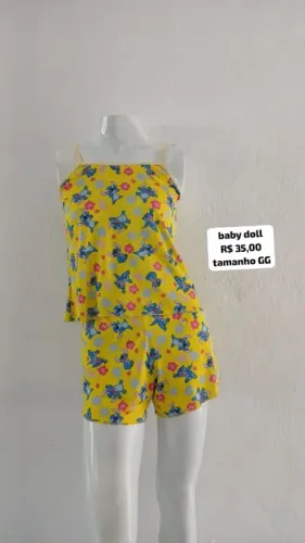 Conjunto de Pijama  Feminino GG - Stitch
