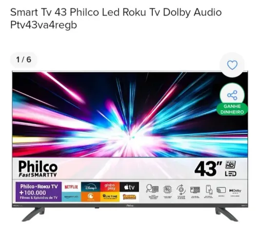Tv smart 43 polegadas 