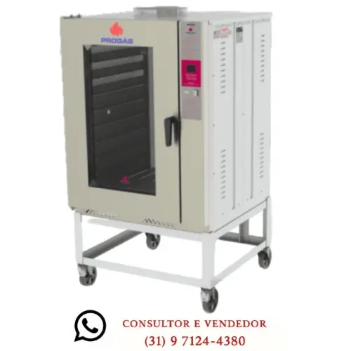Forno Turbo Progas 10 Esteiras Elétrico Novo