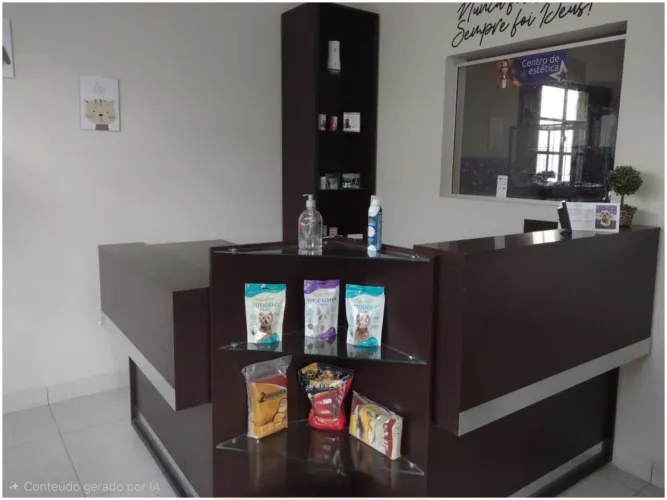 Balcão de atendimento para pet shop