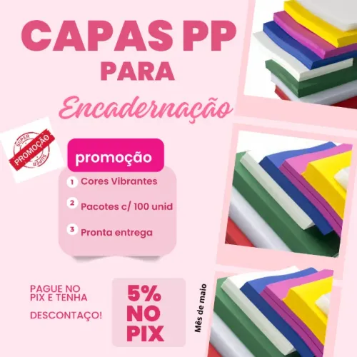 Capas PP para encadernação A4