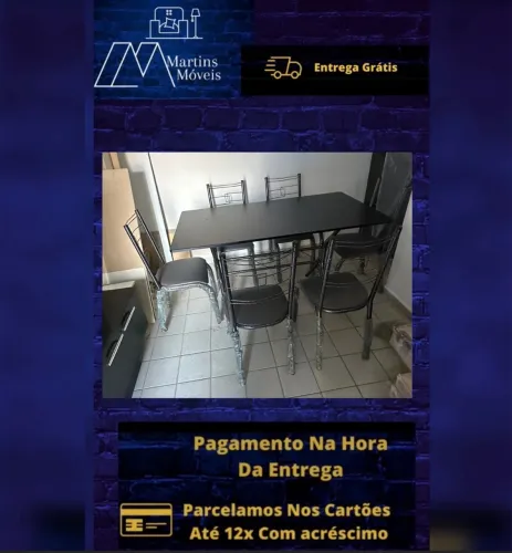 GRANDE PROMOÇÃO* CONJUNTO DE MESA 06 CADEIRAS  ENTREGA GRÁTIS ACEITA CARTÃO