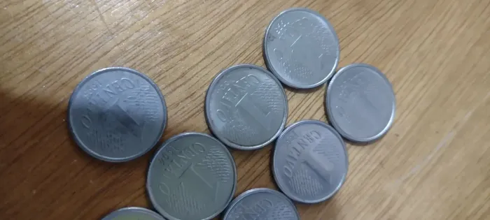 Lote de Moedas de 1 centavo