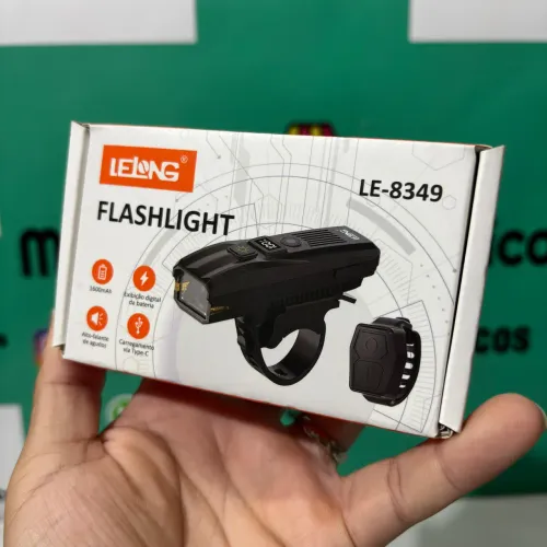 Farol inteligente para bicicleta , com buzina e sensores 