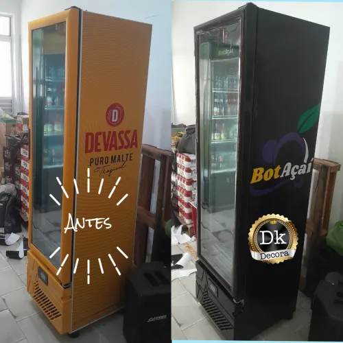 Refrigerador  Personalizado Plotagem 