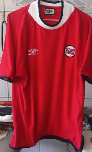 Camisa Seleção Noruega Umbro Euro 2000 Belgica Países Baixos Tam. L Frete Gratis