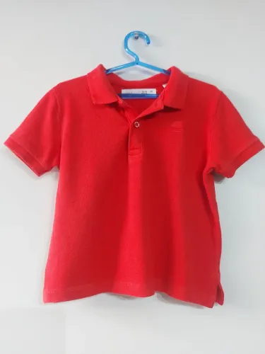 Camisa Polo Vermelha Infantil - Zara Baby Boy tam 12-18 meses