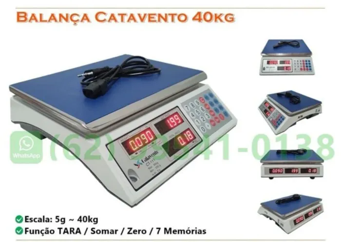 Balança parana para comércio 40kg garantia de 6 meses novas com garantia