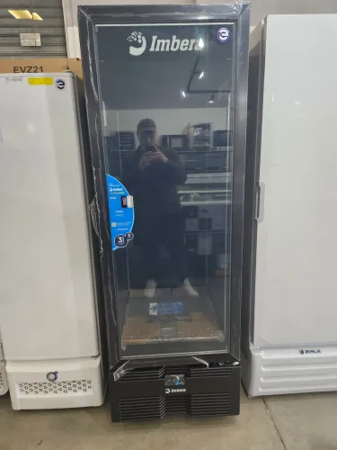 freezer vertical 576L porta de vidro com led - a pronta entrega 