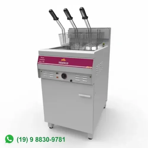 Fritadeira Elétrica Comercial FGE-03 Tedesco 20L Óleo / 6L Água 3 Cestos