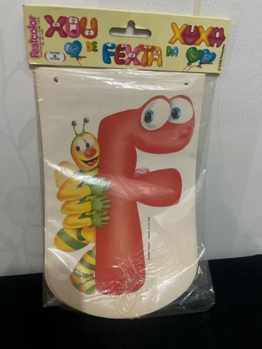 Letreiro feliz aniversário xou da Xuxa anos 80