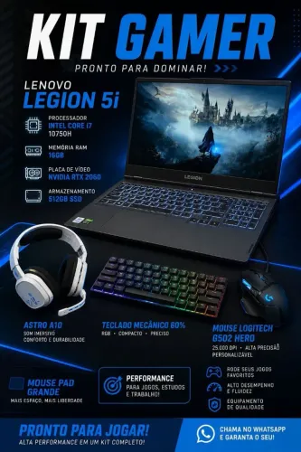 Notebook gamer Legion 5i