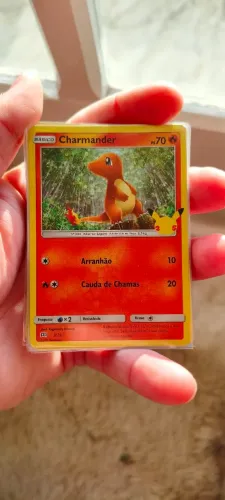 Carta Pokémon Charmander 25 anos - Coleção McDonald's original
