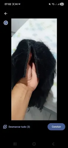 Perucas tipo v cabelo humano