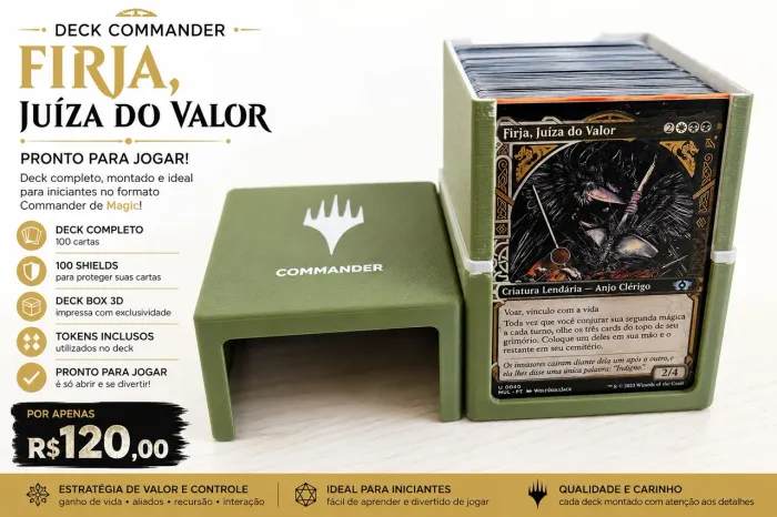 Deck Commander p/ Iniciantes - Firja, Judge of Valor - Magic The Gathering