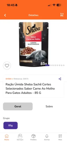 Sheba Gatos Adultos Carne - Alimento umido super premium