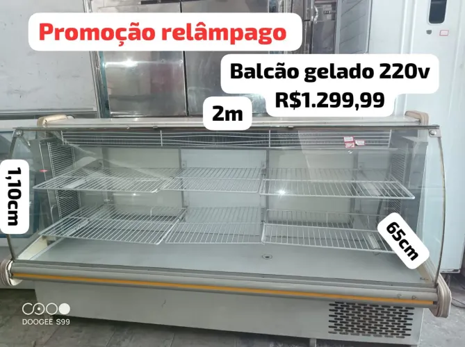 Balcão refrigerado expositor excelente para bolos, tortas e laticínios 